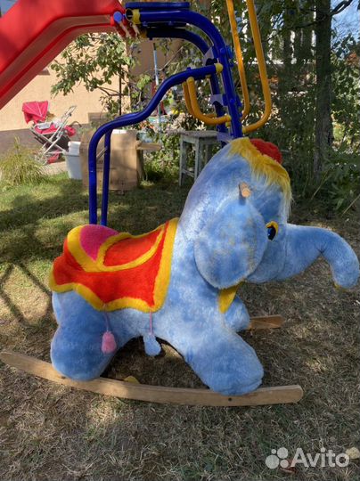 Детская качалка лошадка слон