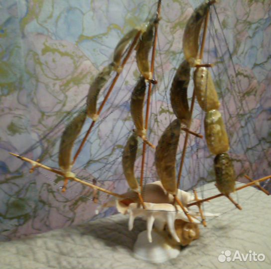 Парусник из ракушек