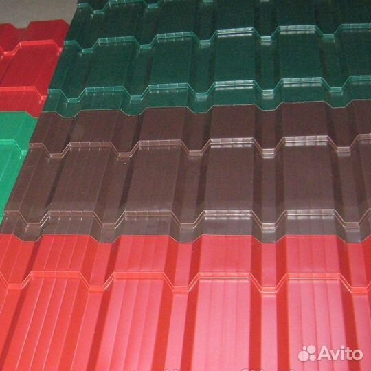 Металлочерепица Каскад RAL 3003 красный рубин