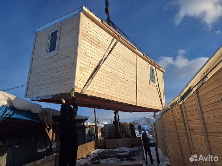 Бытовка и хозблок с утеплением и отделкой