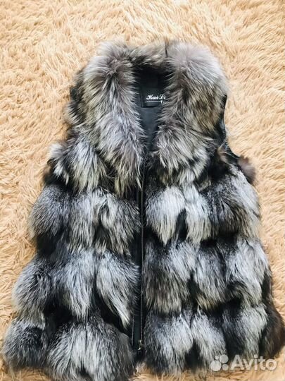 Жилетка песец размер м