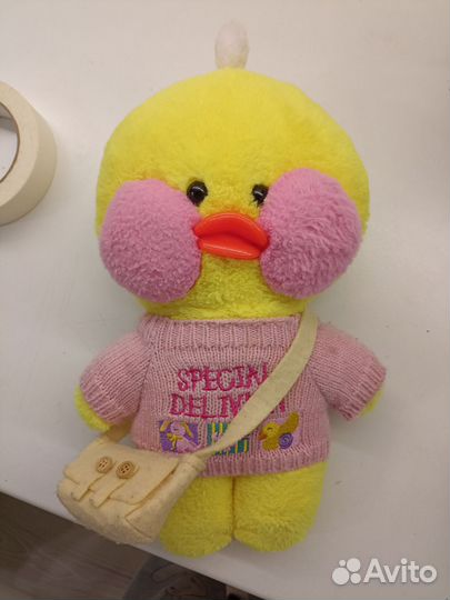 Мягкая игрушка утка lalafanfan