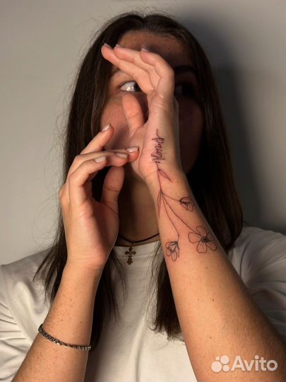 Модель на тату бесплатно/ тату за расходники