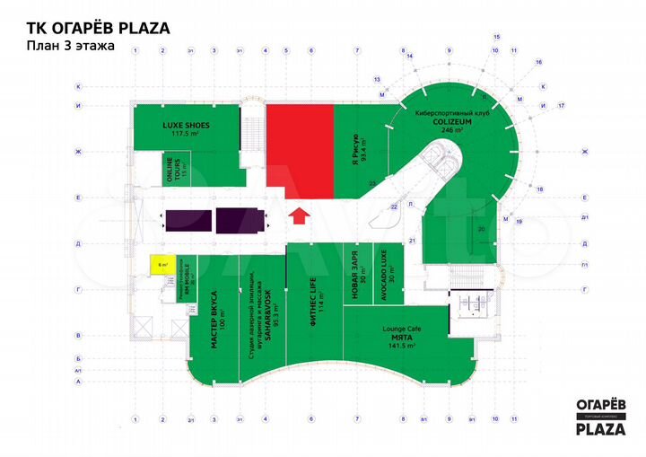 Торговая площадь, 95.3 м²