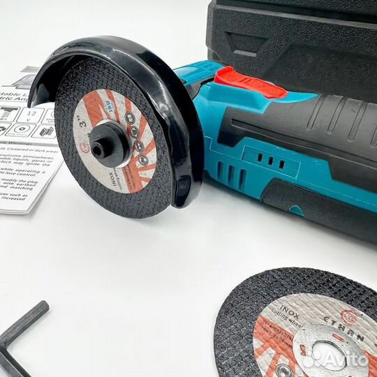 Мини ушм болгарка Макита 2 аккумулятора 12V (Арт.90453)