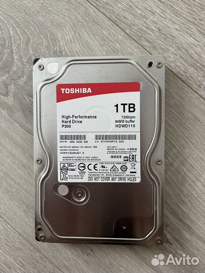 Жесткий диск toshiba 1 тб