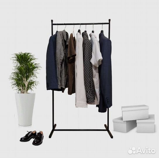 Вешалка для одежды напольная металлическая