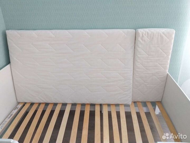 Растущая Кровать Икеа Лексвик+матрас Вимсиг