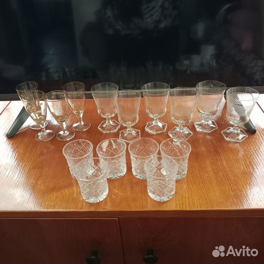 Фужеры и рюмки-стопки СССР