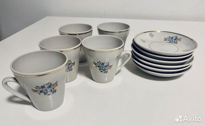Кофейный сервиз полонский фарфоровый завод СССР