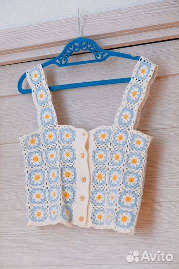 Вязаный топ, кофта y2k, кофты на завязке