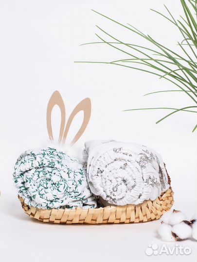 Простыня на резинке для детской кровати