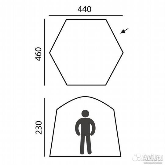 Палатка-Шатер Btrace Castle быстросборная