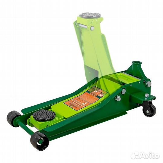 Домкрат подкатной низкий двухпоршневой 3т