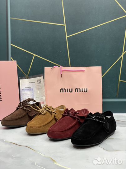Лоферы miu miu женские 36-40