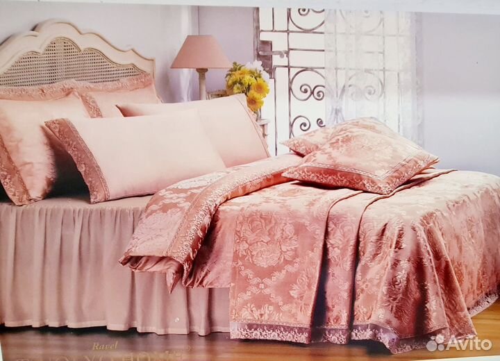 Покрывало на двуспальную кровать tivolyo home