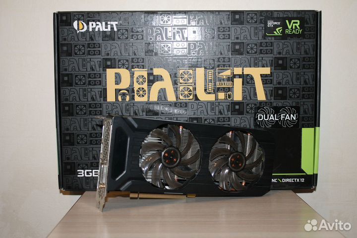 Видеокарта GTX 1060 3GB Palit Dual
