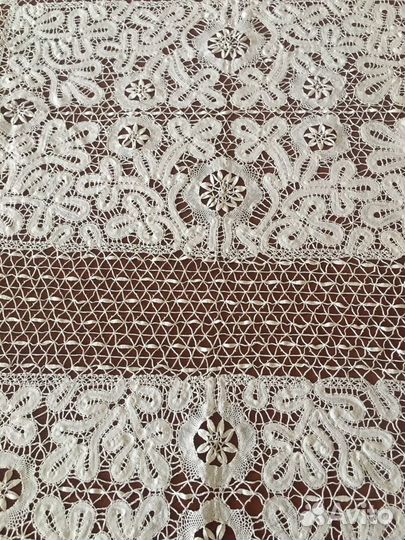 Скатерть из вологодского кружева старинная