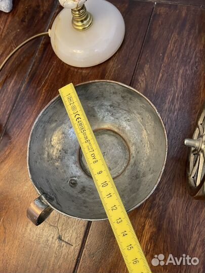 Подсвечники, сковорода-латунь, медный зольник