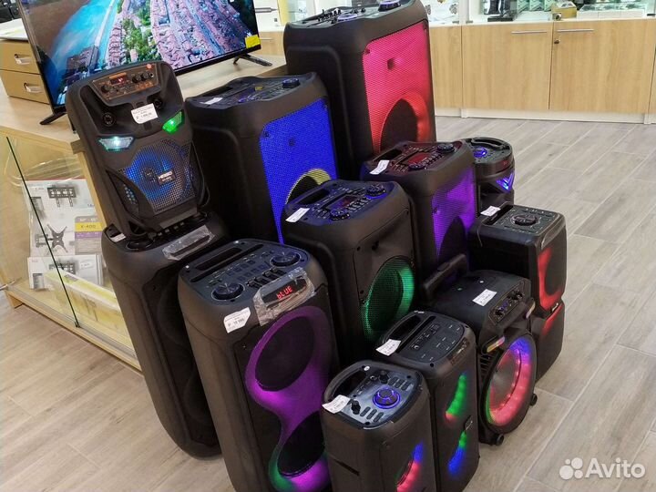 Блютуз колонки с микрофоном (новые,гарантия)