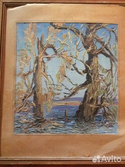 Картина Этюд Разлив Скачков Ю.Е