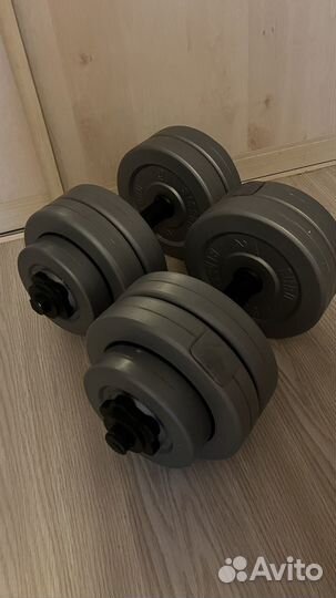 Гантели разборные 2 шт по 10 кг
