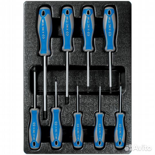 Набор отверток Torx, ложемент, 9 предметов king
