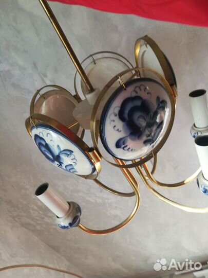 Люстра гжель, времен СССР