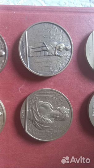 Комплект Настольных медалей, фигуры летнего Сада