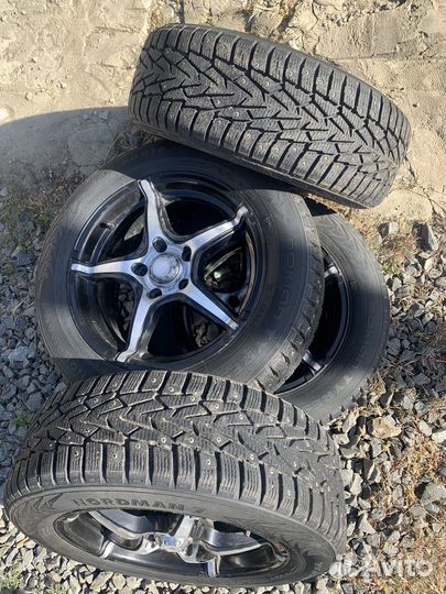 Колеса в сборе r16 205 60 зимние шипованные