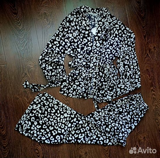 Костюм женский летний в пижамном стиле 44-46