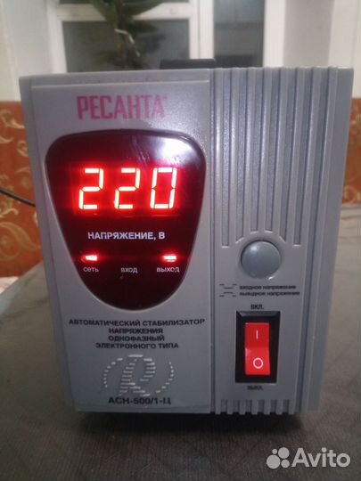 Стабилизатор напряжения Ресанта асн-500/1-Ц