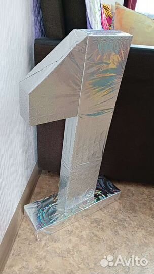 Объемная цифра 1