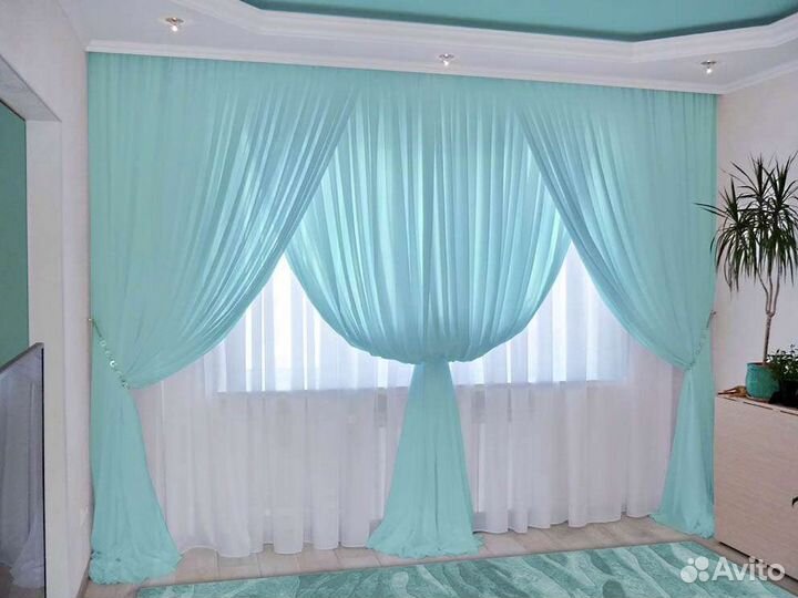 Услуги по пошиву штор и тюля