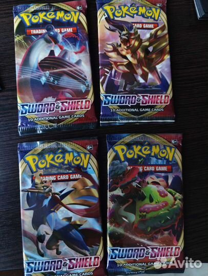 Бустеры Pokemon sword and shield