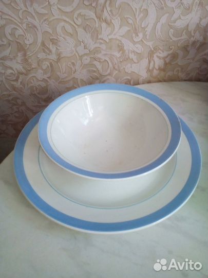 Набор блюдо 35 см, салатник, селёдочница из СССР