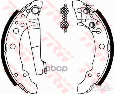 GS8166 Колодки торм.бар.audi 80/A2/VW G1/G2/G3