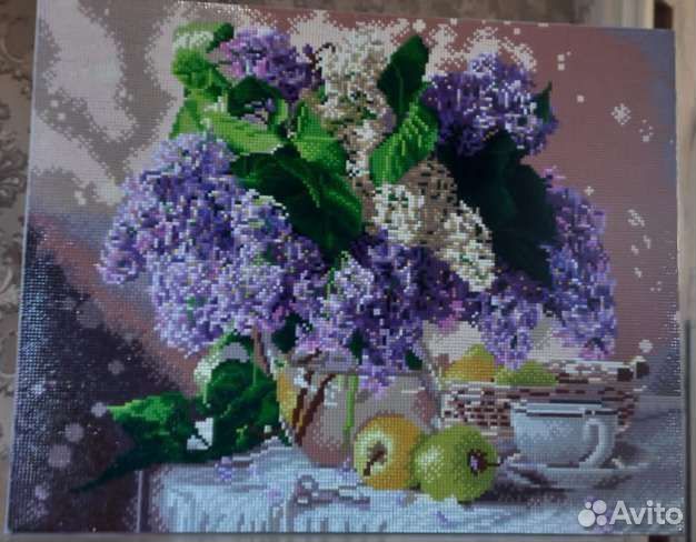 Готовая картина алмазная мозаика