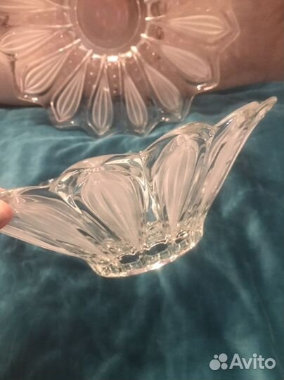 Ваза для фруктов хрусталь