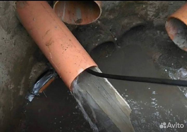 Устранение засоров.Прочистка Канализации.Сантехник