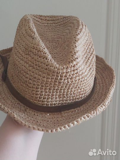 Шляпа Zara Испания оригинал соломенная р 56