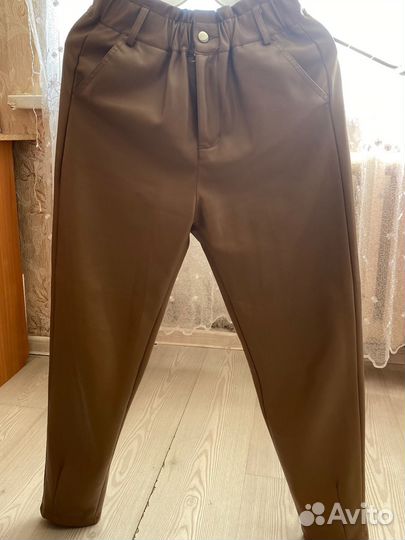 Штаны экокожа