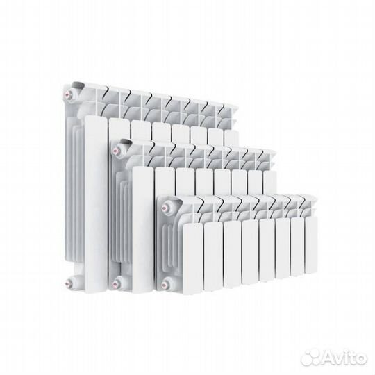 Радиатор биметал Base 500 8 секц 1576Вт rifar B 50