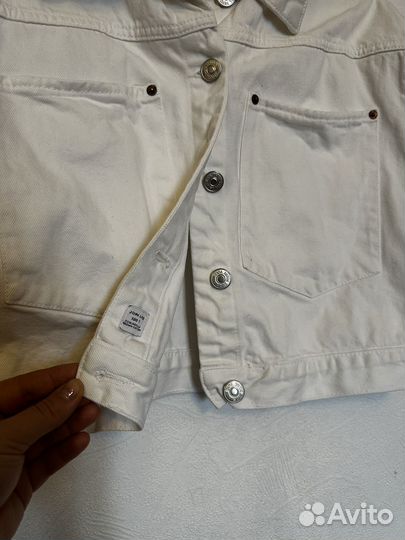 Джинсовка белая zara