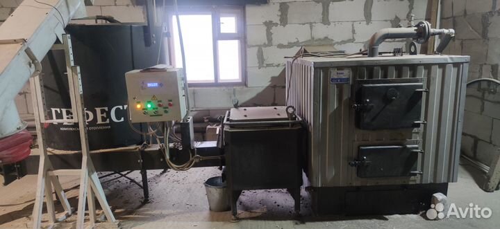 Котельная установка Гефест 120 + шредер + труба