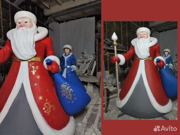 Фигуры из стеклопластика кафе, Новый год, витрины