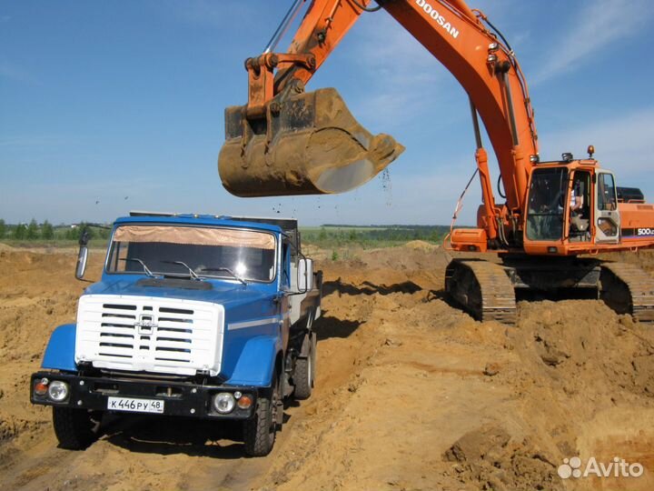Фронтальный погрузчик.Песок, щебень, доставка