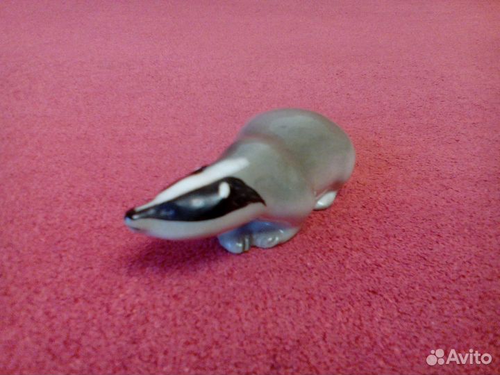 Крадущийся барсук фарфор лфз СССР