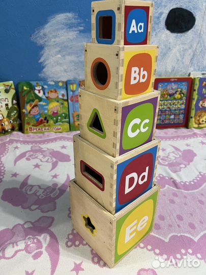 Кубик- пирамидка обучающий Польша