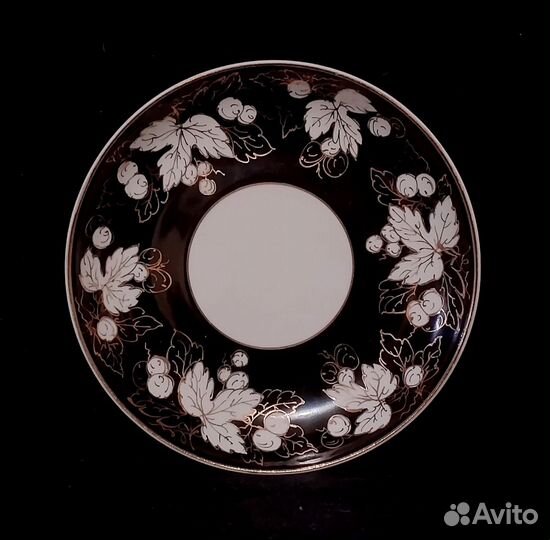 Блюдца СССР. Сирень, Вироград, Лимон, Розы